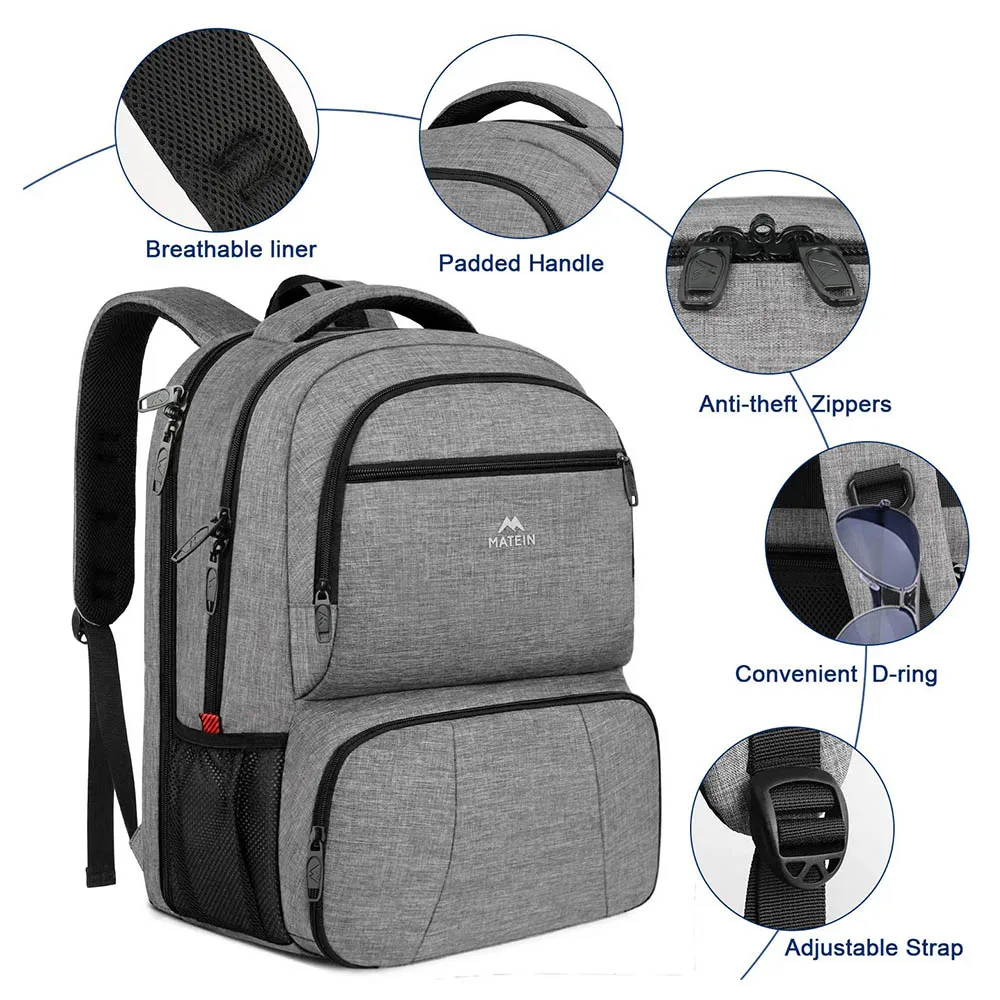 Многофункциональный TSA дизайн 3 в 1 доставки еды Ланч рюкзак кулер для пикника рюкзак подходит 17 дюймов ноутбука