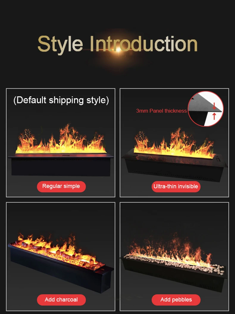 High Quality Decorative Atomizing 3D Fog Vapor Electric