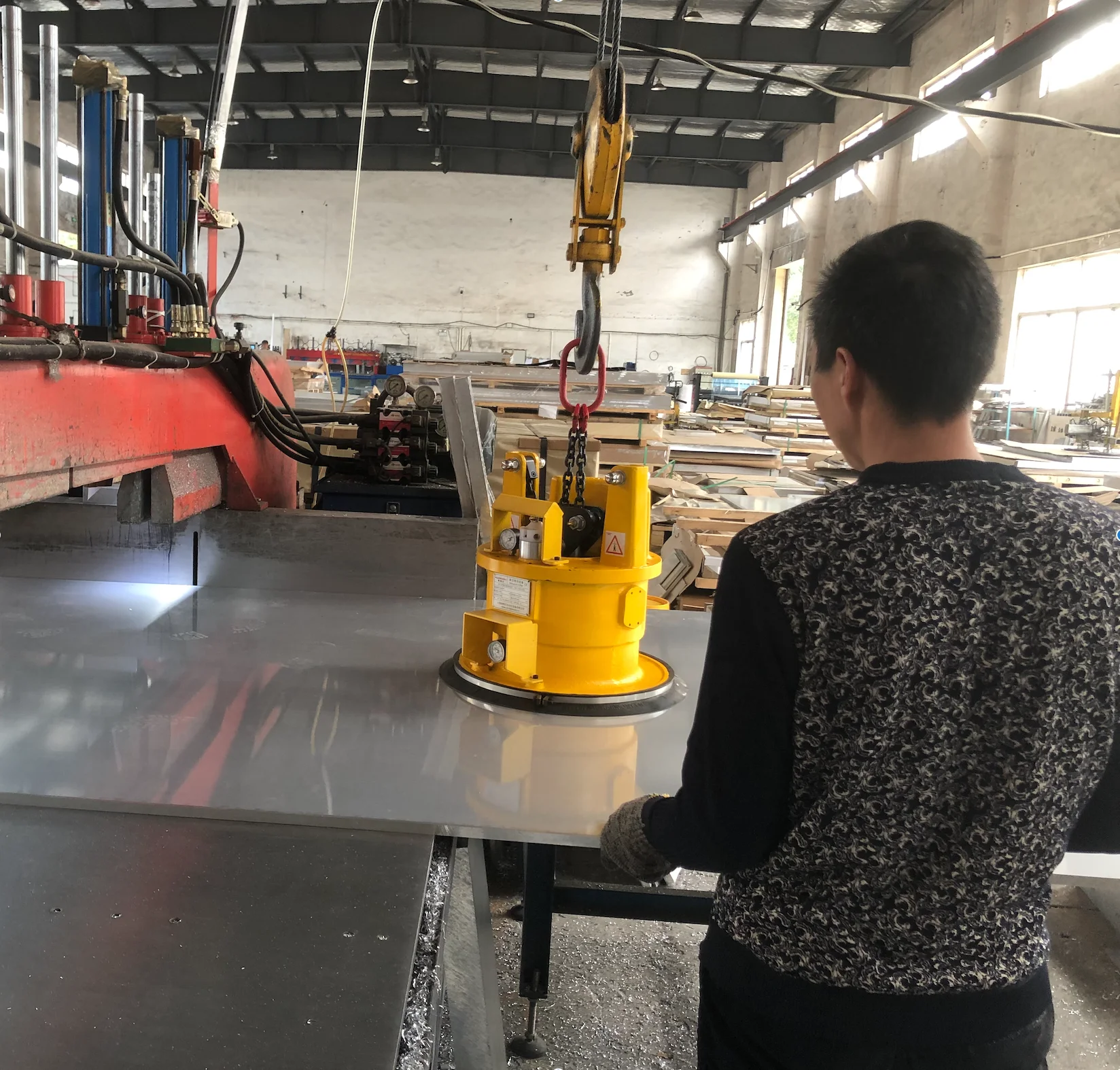 Hot sale No Need Air& Electric Drive Mechanical Vacuum Lifter for Metal Pate lifting Mechanical Vacuum Lifter