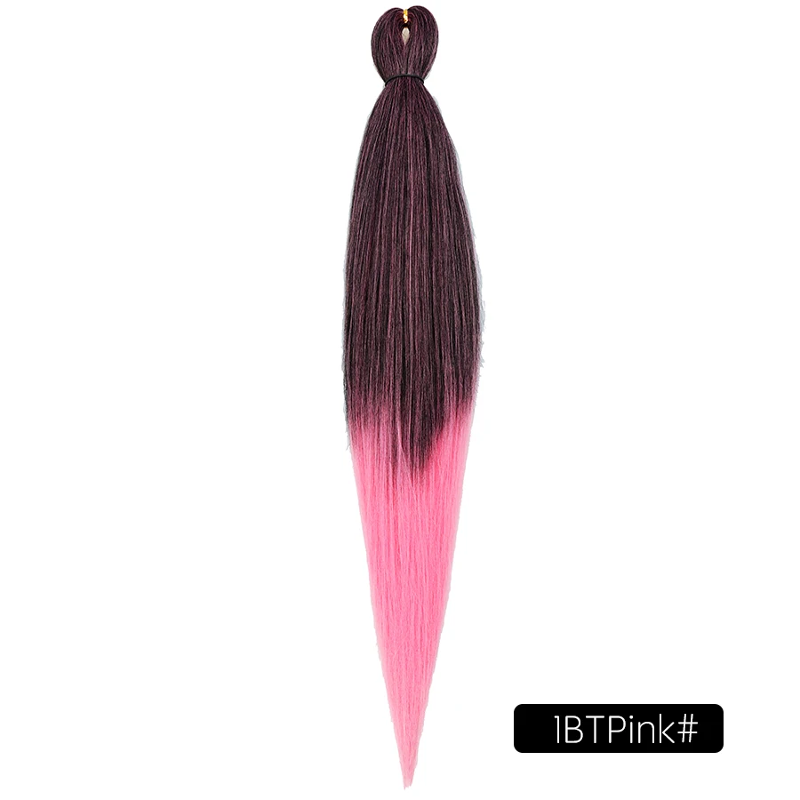 Synthetic Ombre Yaki Easy Braids Hair Jumbo Braiding Hair Extensions Pre Stretched for Women
