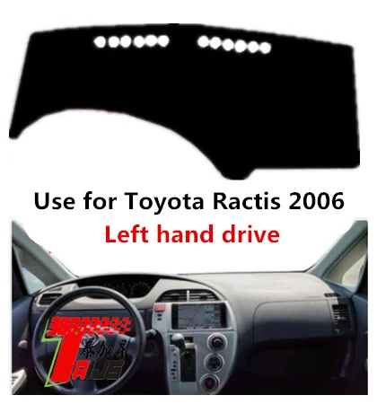 Taijs Factory polyester material car dashboard cover for Toyota Ractis 2006 RHD and LHD best fitment 100% fit