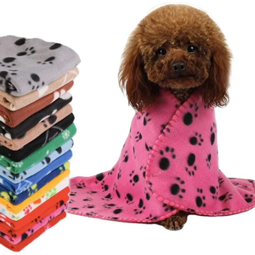 Оптовая продажа, дешевое теплое одеяло для домашних животных, толстое одеяло с множеством принтов, кровать для собак и кошек разных размеров, коврик для ношения зимой