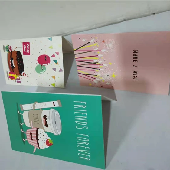 
Wholesale 2021 new style fashion simple design happy birthday handmade card 
