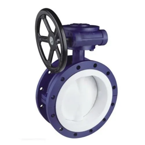 KEFA PN6 DN350 14-дюймовый PTFE высокопроизводительный двухфланцевый Клапан-Бабочка