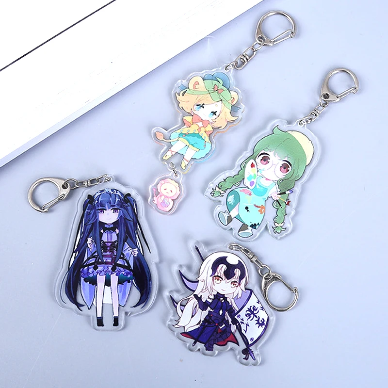 Wholesale recyclable clear epoxy blanks glitter holographic heart transparent plain acrylic keychain