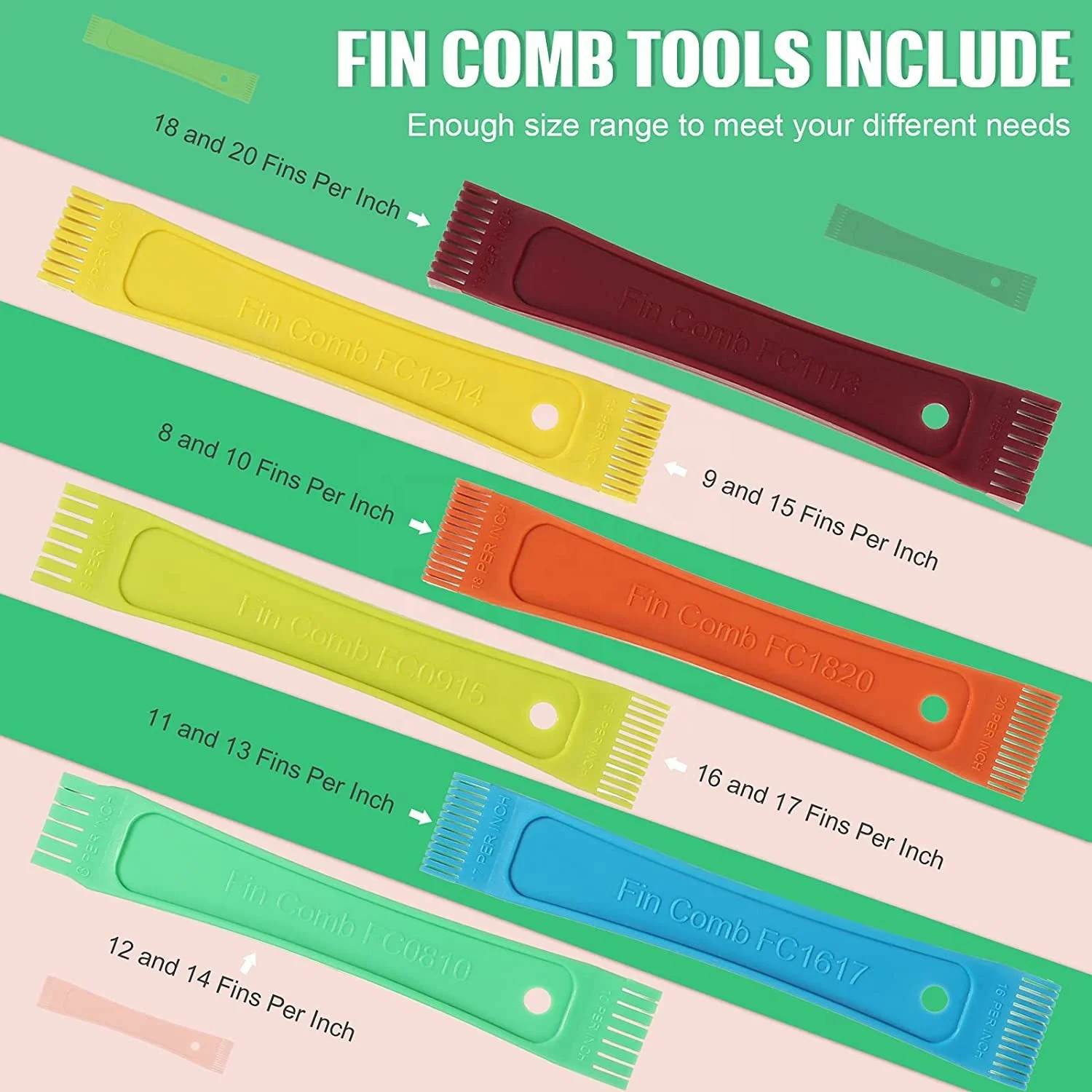 Air Conditioning Accessories For Home Bedroom Portable Condenser Evaporator Cleaning Brush Air Conditioner Condenser Fin Comb