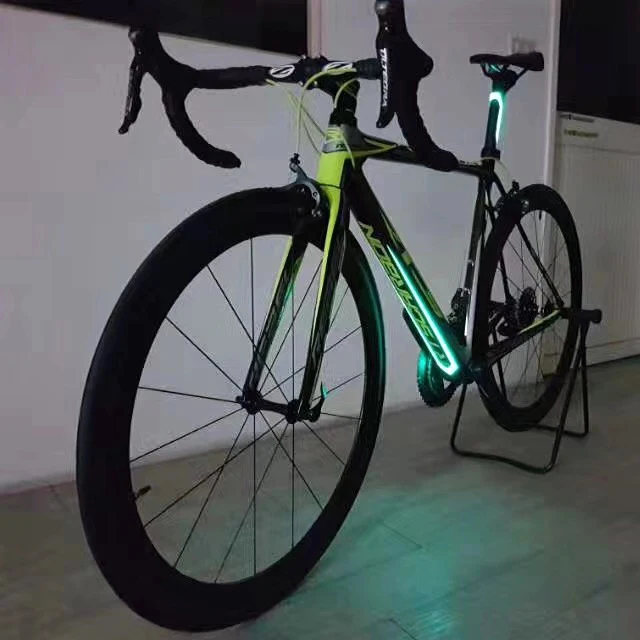 Customizable Flalshing LED EL Light Decal glow sticker for bike motorcycle Taxi Rideshare Window Light Logo Sign no MOQ limit