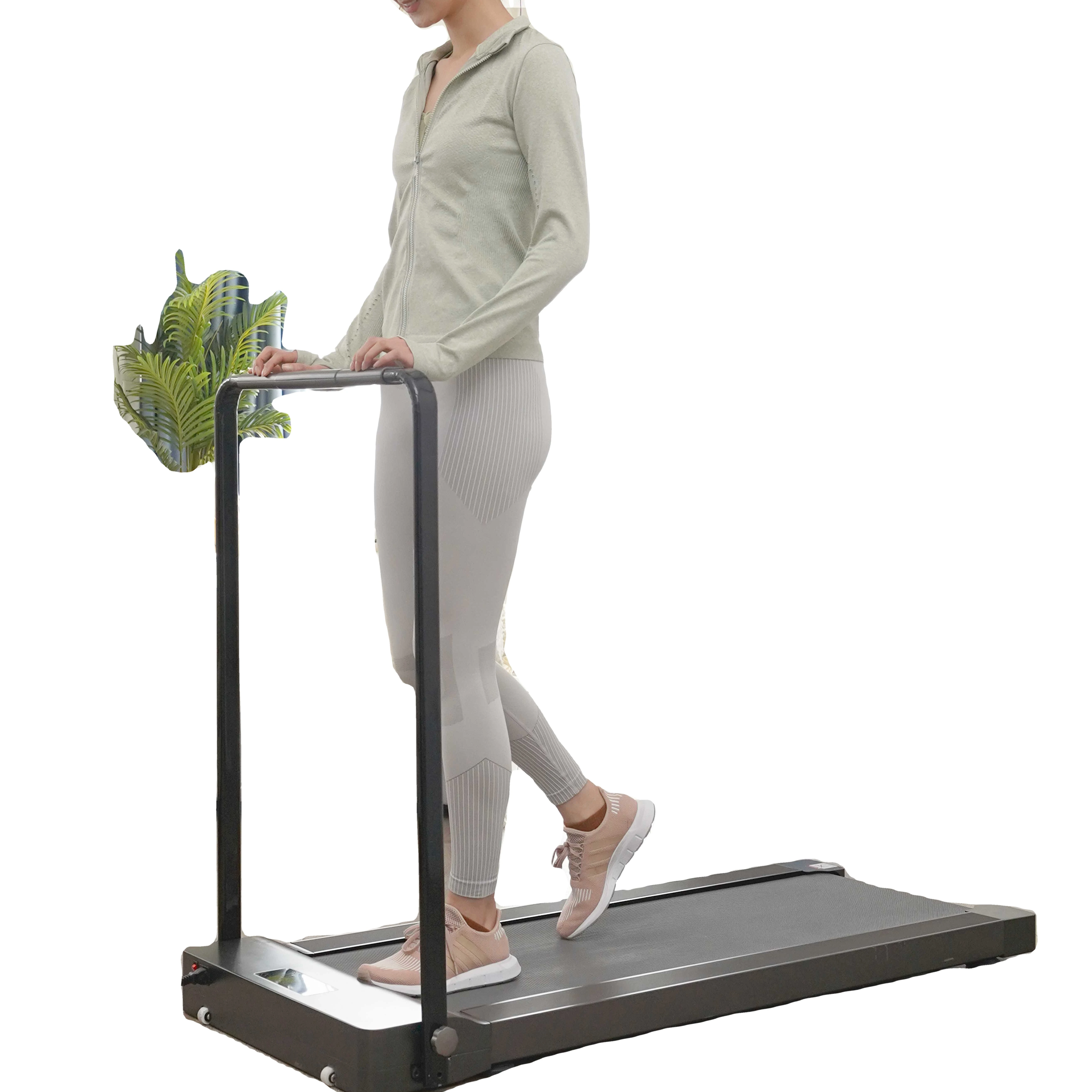 Simple Handrail Brushless Motor Use Sport Equipment Treadmill Foldable Home Electric Steel LCD Screen Unisex Folding Treadmill