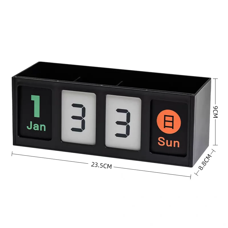 Hot new style recycling desk calendar Creative multifunction simple school office desktop pen container decoration