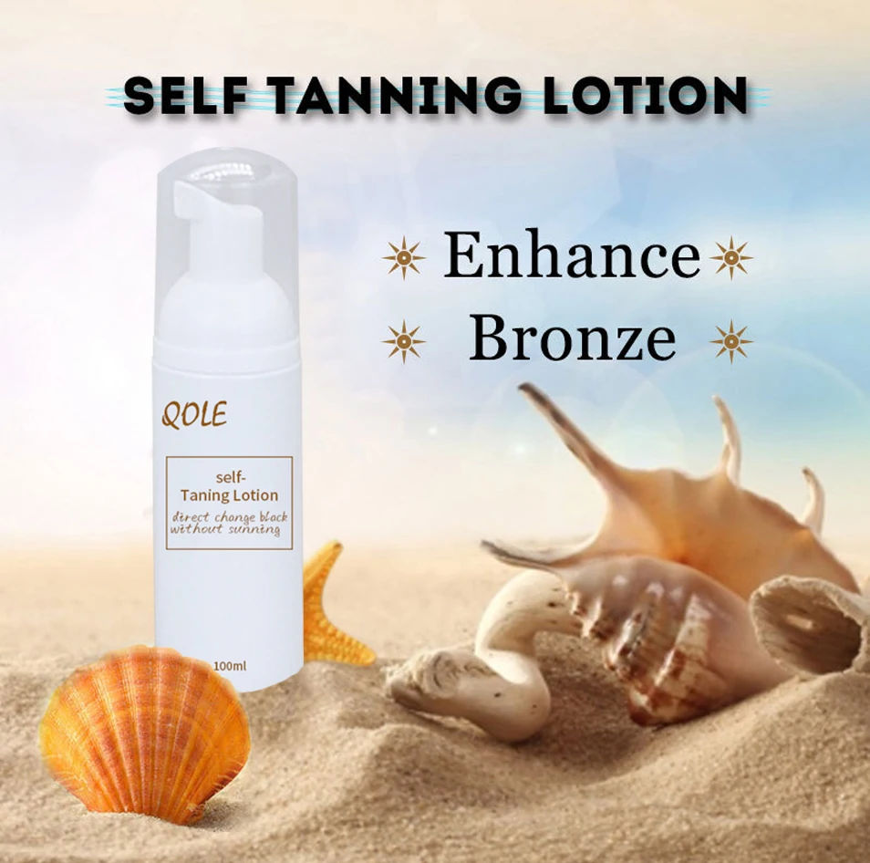 direct change black brown color skin tanning body lotion spray tan system for beauty