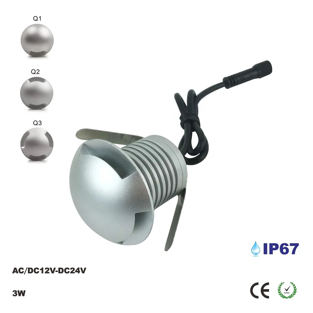 
Q1 3W led inground spot light ip67 