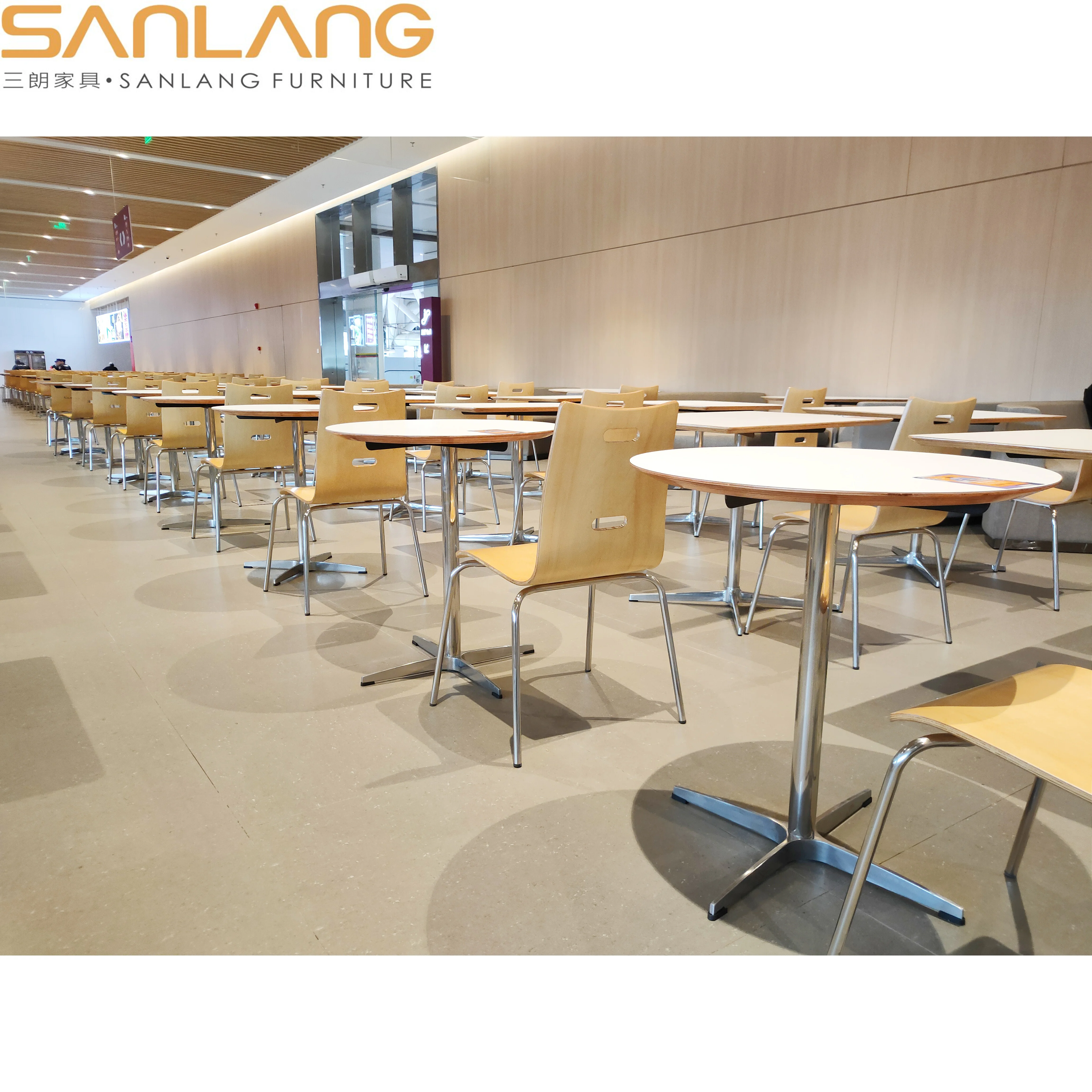 Dining room sets restaurant raymond silla chairs vintage industrial furniture HPL fireproofing plywood sheet dining chair wooden