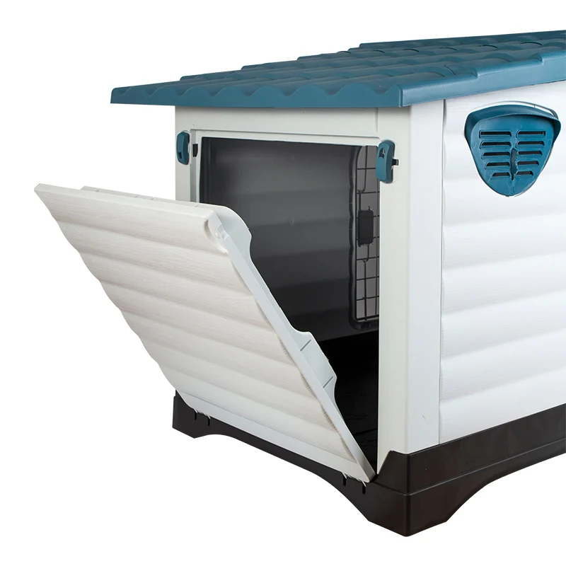 Wholesale Modern Large size outdoor PP plastic dog house fence panel dog kennel buildings