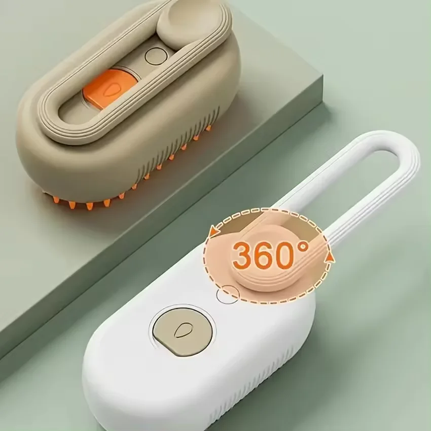 Многофункциональный USB-Расческа для ухода за собаками Паровая щетка кошек с функцией массажа и распыления в одно