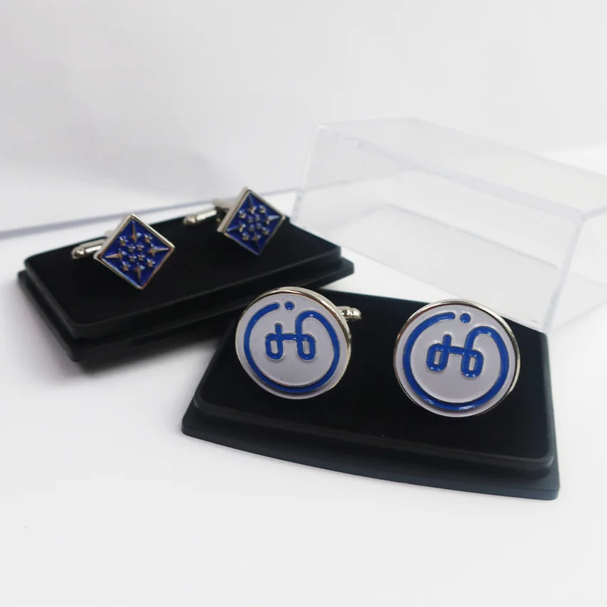 Manufacturer luxury cuff links custom logo beautiful suit shirt cufflinks set for men