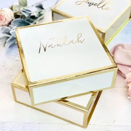 Luxury Custom Birthday Party Gift Packaging Favor Set Box Sweet Bridesmaid Proposal Wedding Favor Boxes