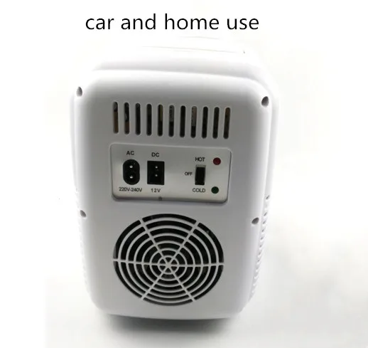 Home and Vehicle 4L Car Refrigerators Car Cooler Ultra Quiet Low Noise Car Mini Refrigerators Freezer Cooling Heating Box Fridge