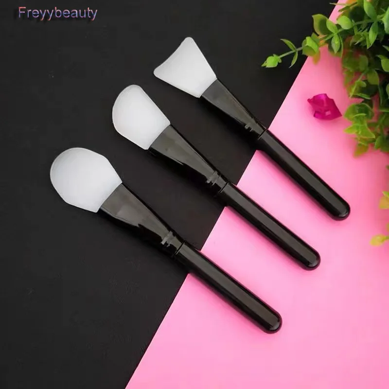 Silicone Mask Brush Facial Mud Applicator Skin Face Care DIY Black Handle Applicator For Deep Cleaning