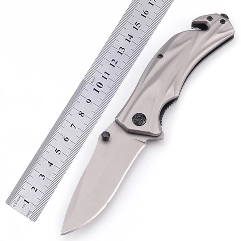 Stainless steel blade and plastic handle titanium Coating Pocket Knife