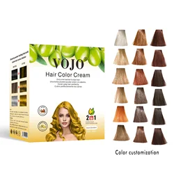 Organic Gray Brown Pink Colorful Professional Hair Dye product OEM Wholesale Salon Use Hair Color Cream