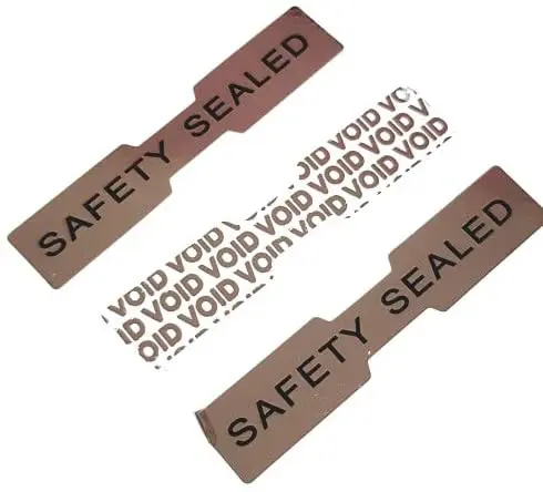 Factory Direct Sales Hologram Stickers Labels Dog Bone Warranty Void Labels Tamper Proof