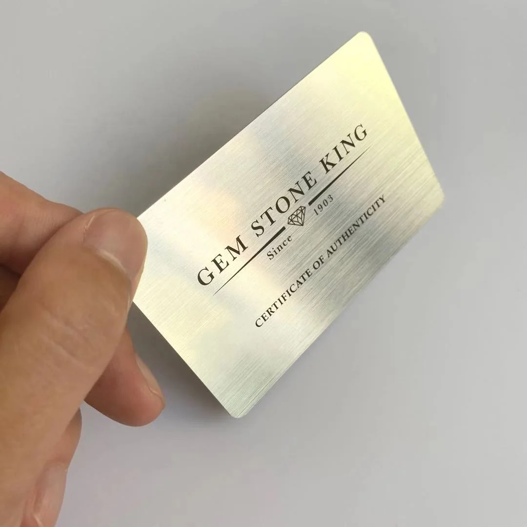 High Quality Customized Printing CR80 PVC Gold Silver Membership VIP Business Gift Card