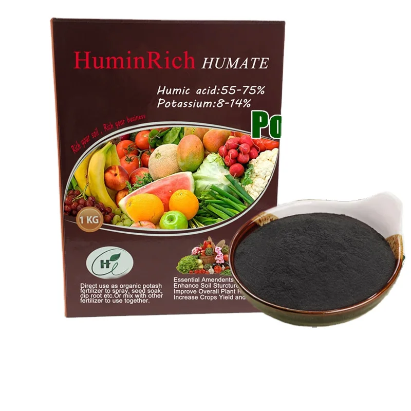 Huminrich Young Active Leonardite Coa Certificate Potassium Humate Powder
