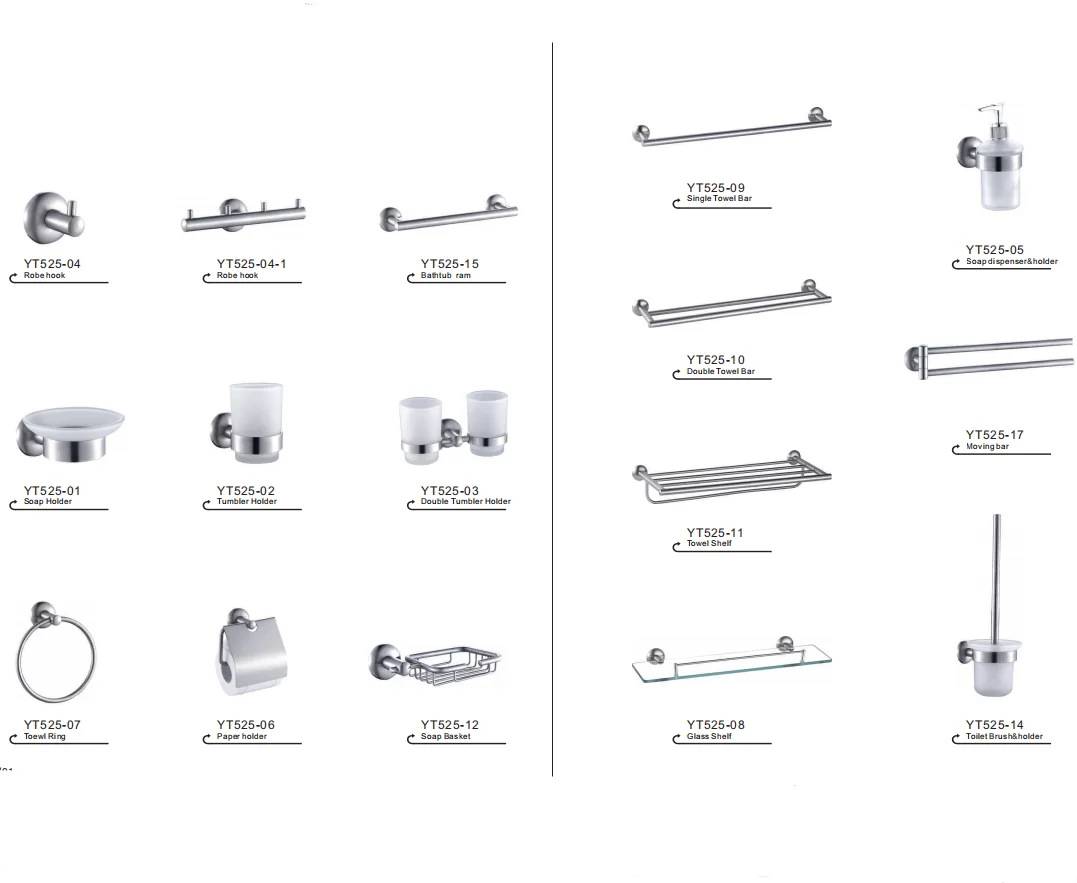 304 Stainless steel 180 degree swivel rotatable double towel bar dual towel rack for bathroom hotel project