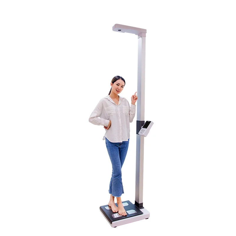 Digital Body Fat Mobile Measuring Equipment Height Weight BMI Scale Machine
