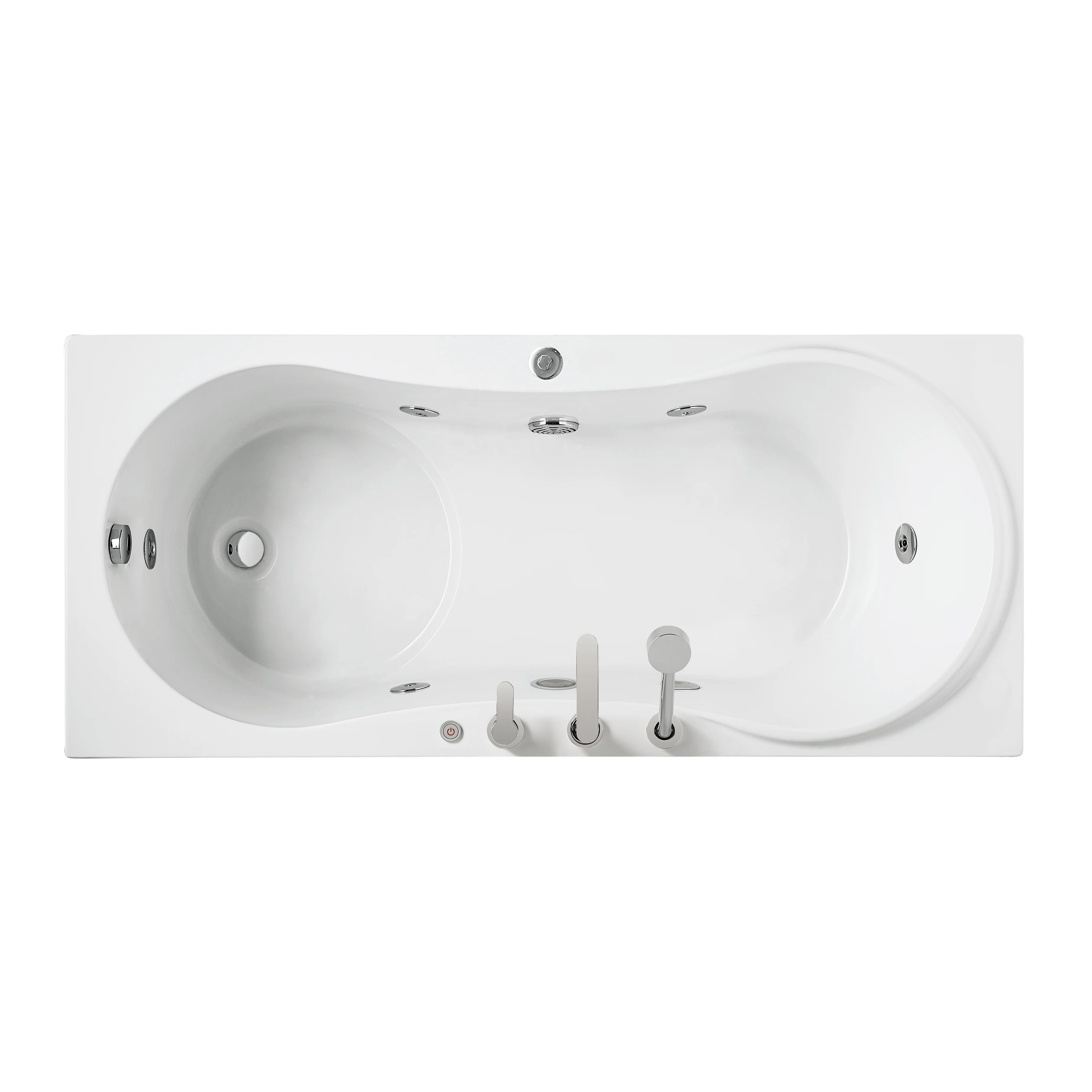 MEXDA 1 Person Classical Massage Bathtub Freestanding Soaking Tub Indoor Whirlpool Bathtub WS-EC011