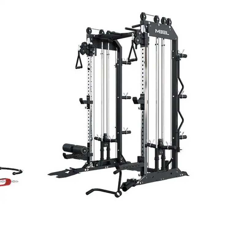 Professional Multifunctional Gym Equipment Multi Station Squat Rack Cross Over Trainer Machine All In One Maquina Smith Machine