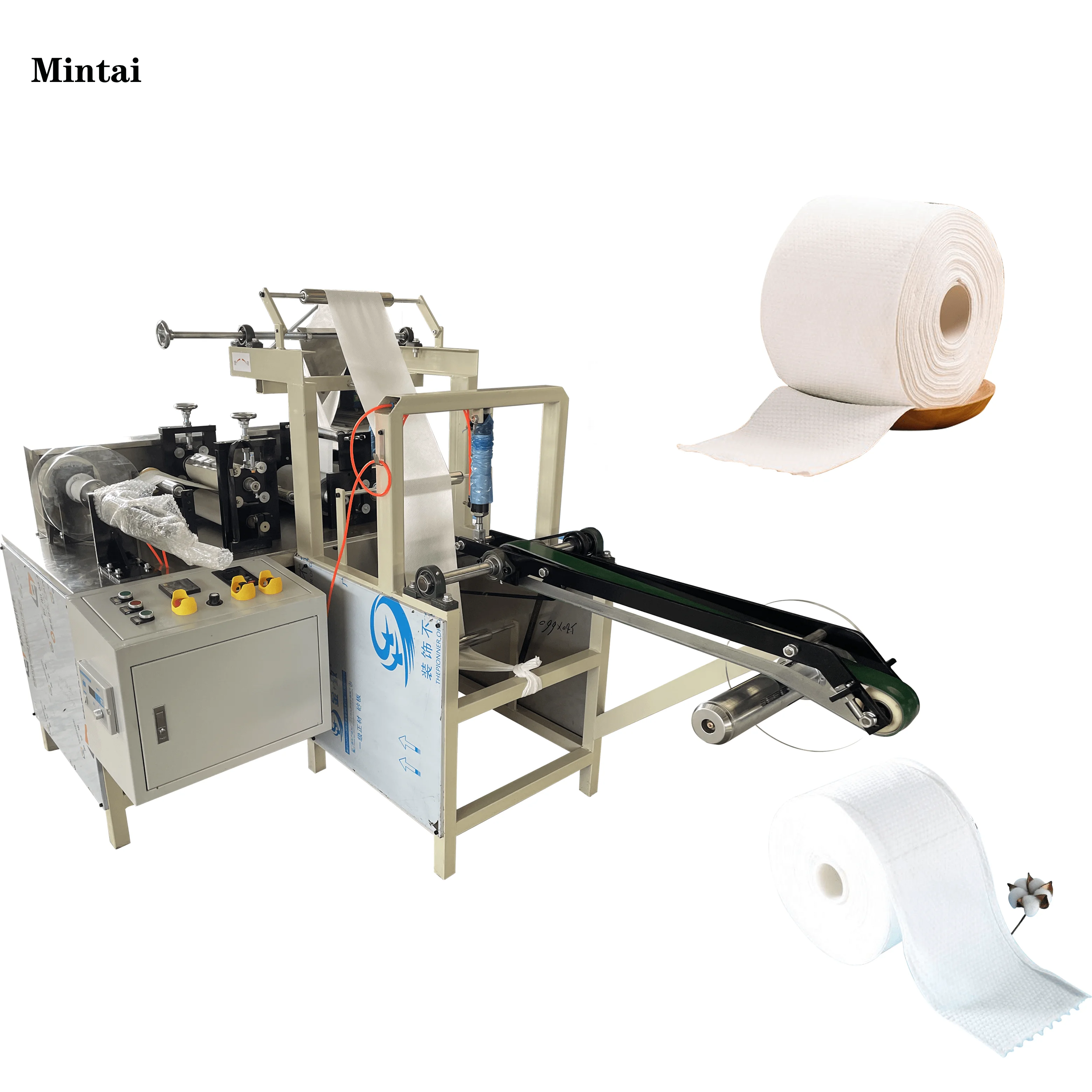 Factory Hot sales high-quality Cotton Pad Make up Rolled Face Cleaning Tissue Towel Winding Making Machine