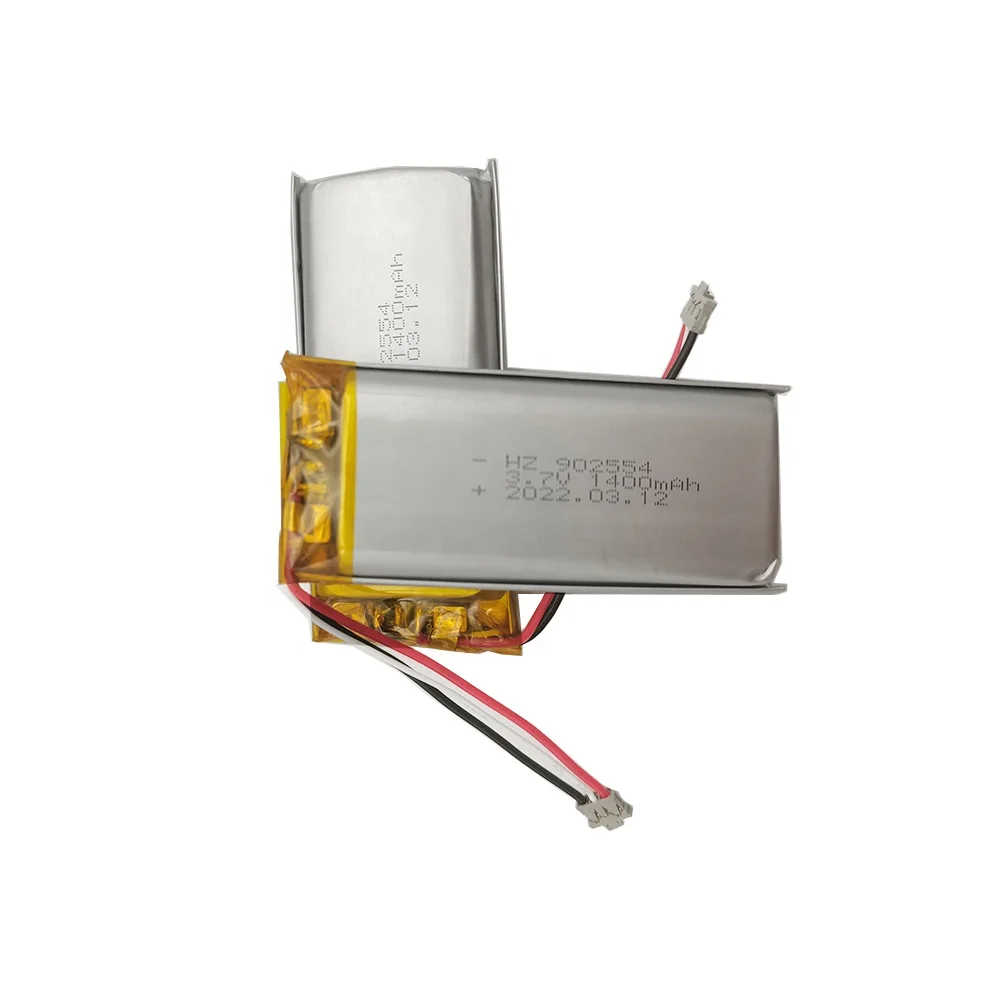 Factory price 902554 902555 3.7V 1400mAh rechargeable lithium polymer battery for smart device