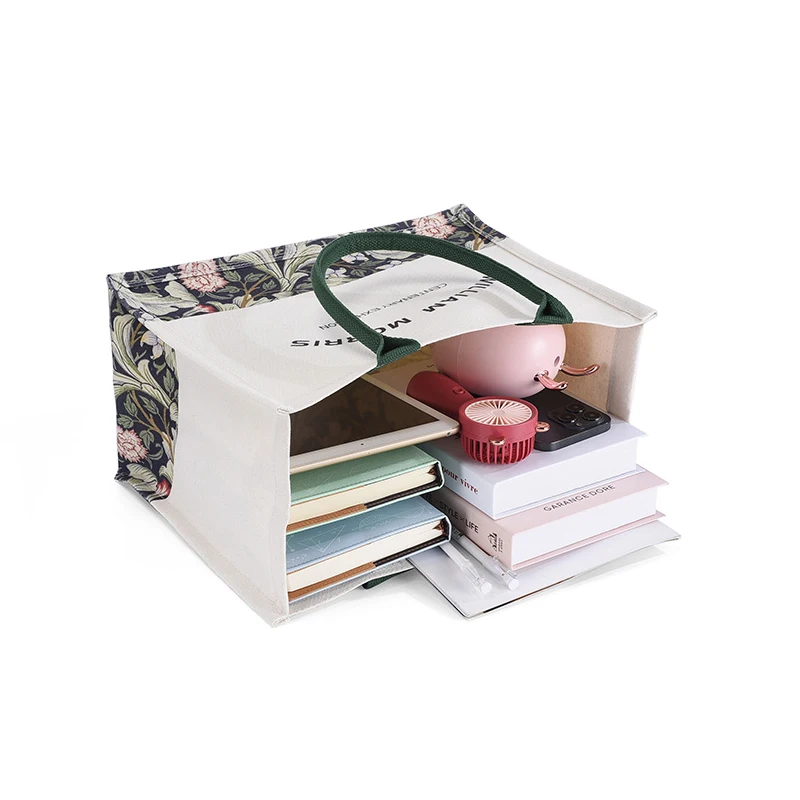 Custom Logo Printed  Eco friendly ladies women handbag  designer canvas tote bag with logo printed