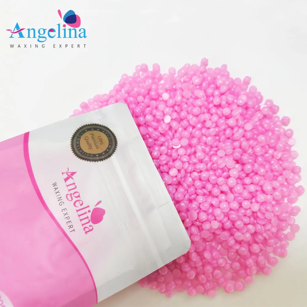 Competitive price 500g Hard wax beads Depilatory Hair Removal Rosette Hard wax bean Depilatory Hot Film Wax for Bikini