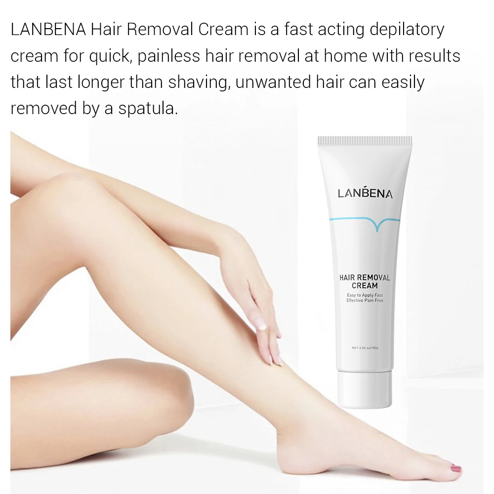 OEM factory LANBENA Aloe vera hair removal cream remover for women