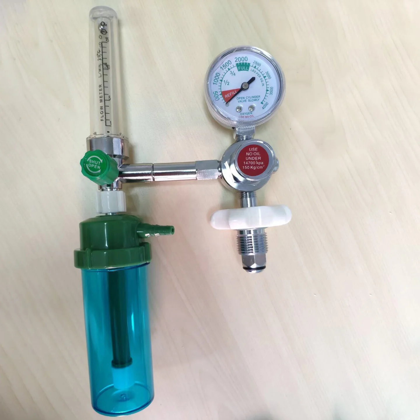 2022 Factory Supply reguladores de oxigeno medicinal cga540 humidifier flow regulator medical humidifier manometer