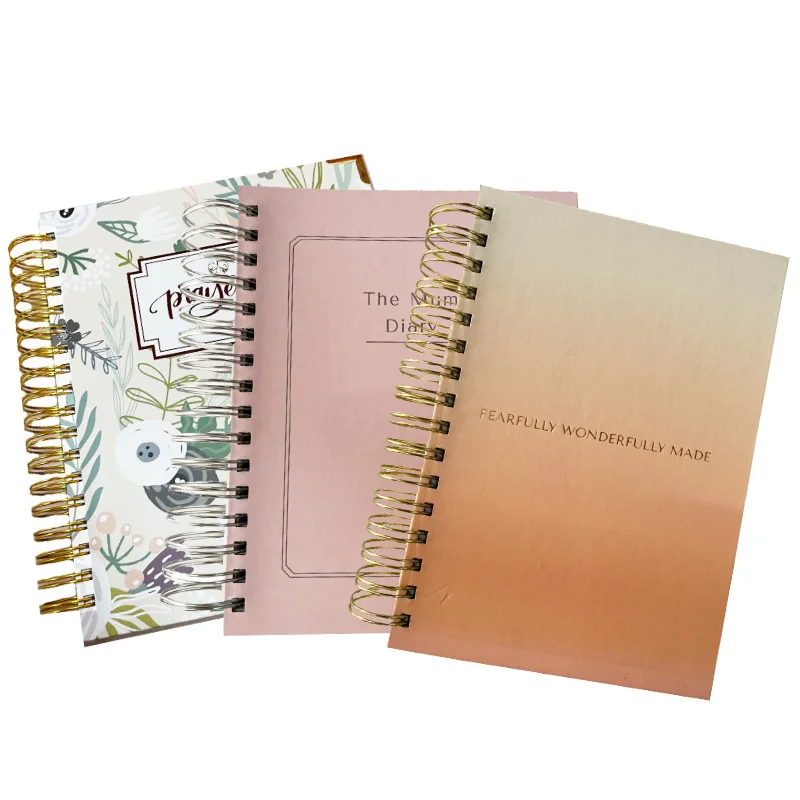 2024 woodfree paper High Quality spiral notebook custom printing in China