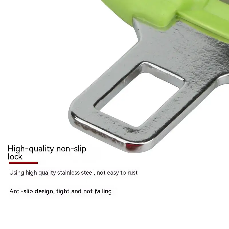 Safety Belt Buckles Real Carbon Fiber Car Seat Alarm Canceler Stopper Plug Buckle Seat belt Clip Car Safety Belt Extender