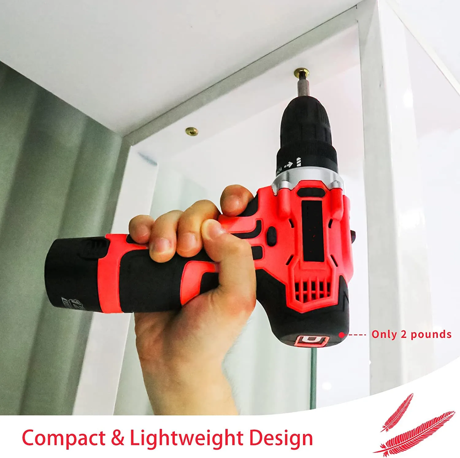 12V MAX Lithium Battery Cordless Drill Set Power Drill Kit Max Super impact drill