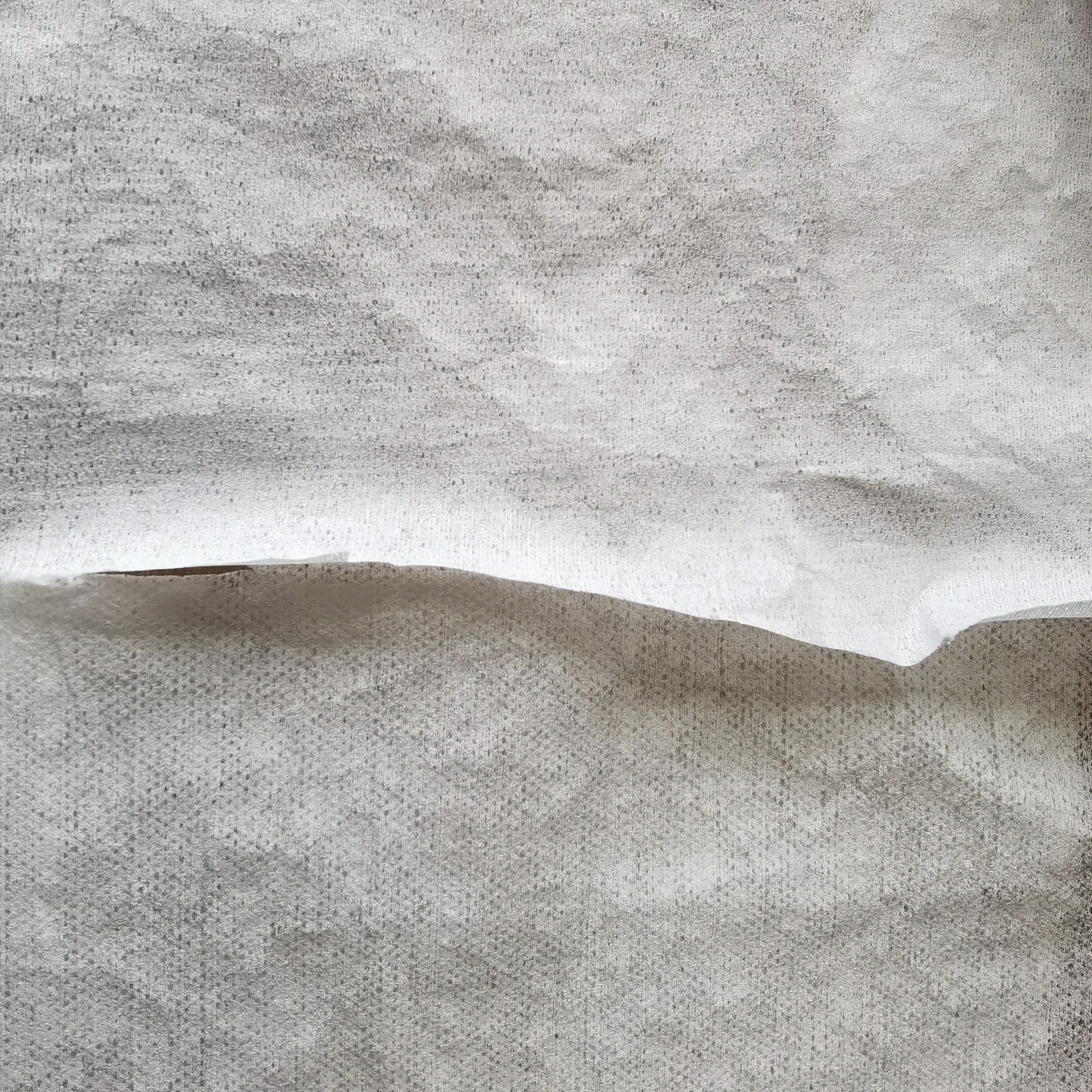 35-60GSM PET50N50 Spunlance Non woven Half Cross Mesh Spunlace Nonwoven  Fabric for Dry Wet Wipes