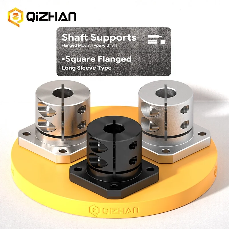 Factory Outlet Round Square Compact Flanged Mount Type Cast with Slit Shaft Supports Linear Motion Automation Components