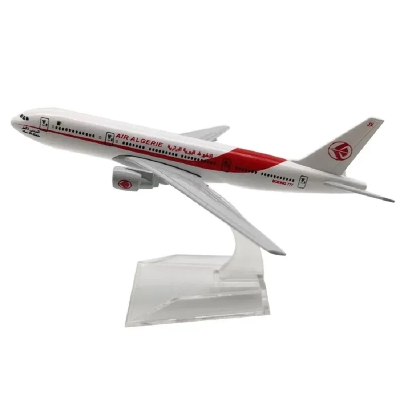 1/400 Scale 16cm Air Algeria Airlines Boeing B777-200 Diecast Metal Alloy Airplane Model for Gifts