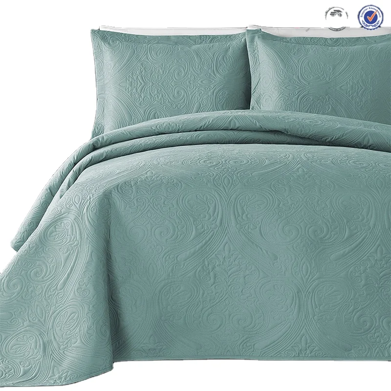 cheaper bed spread with emboss design