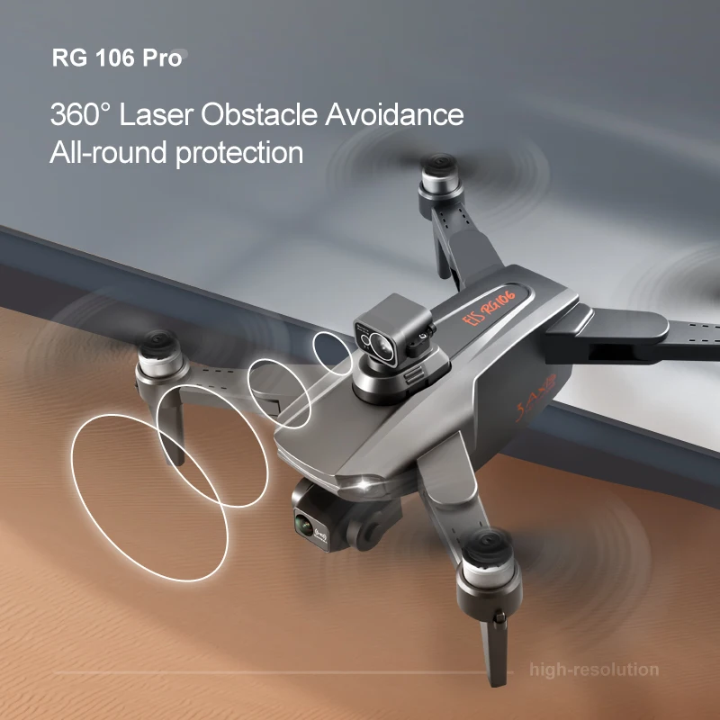 2024 RG106 pro Drones 8k Profesional GPS 3 km Quadcopter Camera Drone 3 Axis Brushless 5G WiFi Fpv RC Drones Toys Dron RG106 Pro