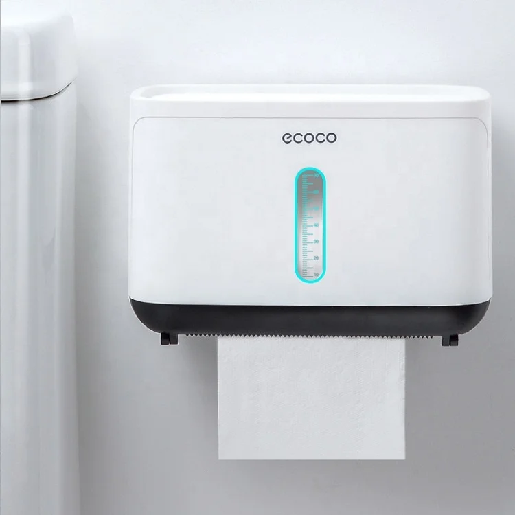 2023 Best Seller Novelty Plastic Bathroom Toilet Roll Paper Holder Kitchen Sink Waterproof Paper Towel Holder with Phone Shelf