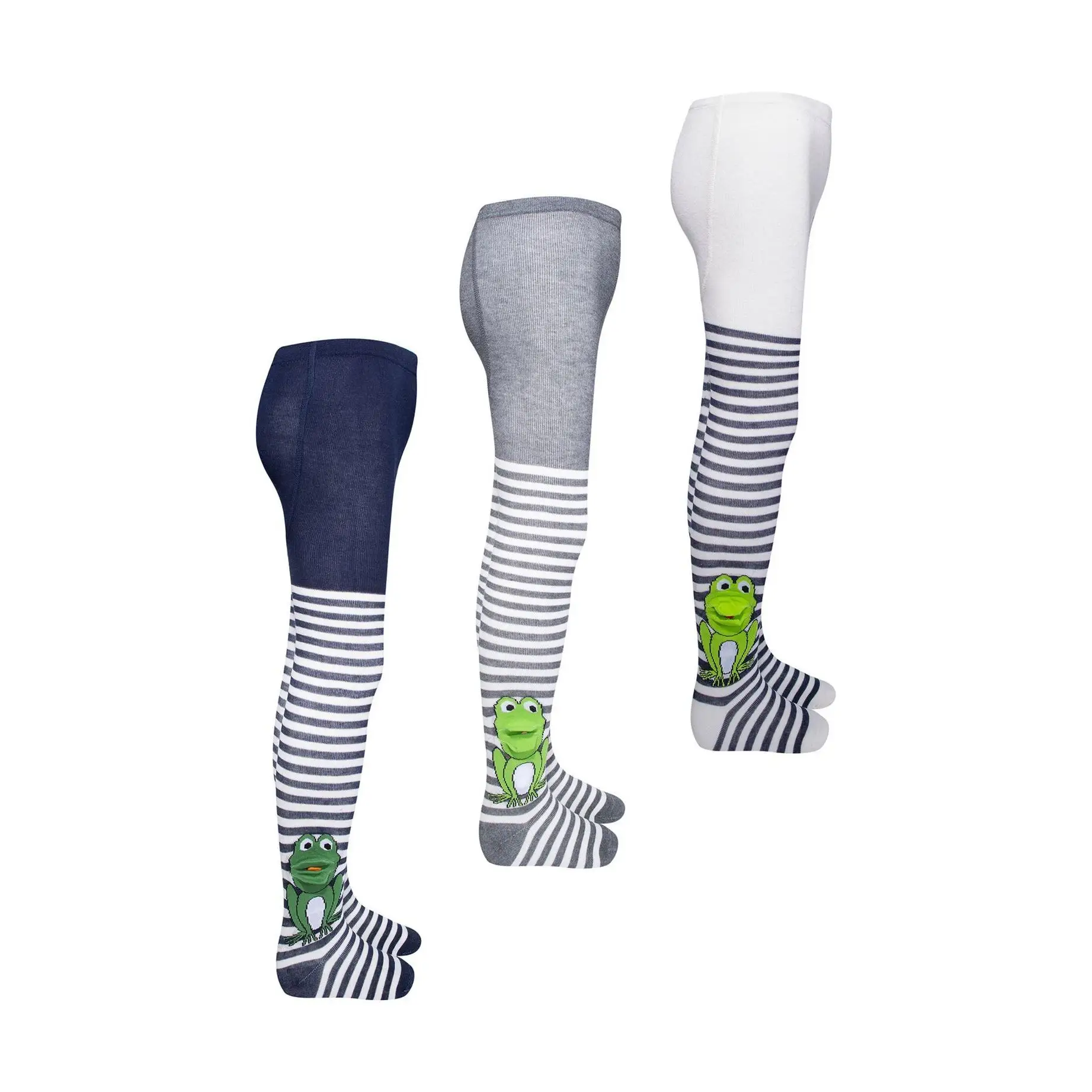 3D Frog Patterned Baby Boys  Tights