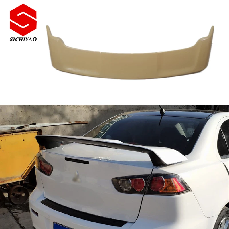 For Mitsubishi Lancer spoiler 2003-2008 Lancer-ex spoiler style EVO ABS plastic Material Car Rear Wing Color Rear Spoiler