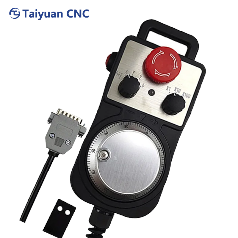 Powerful replacement handwheel machining center manual pulse generator with emergency switch for ceramic machinery