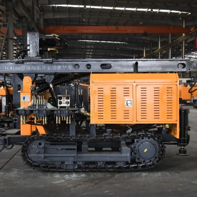 Hydraulic drilling machine 180M Geothermal Water Well Drilling Machine Rig Drilling Machine Kw180